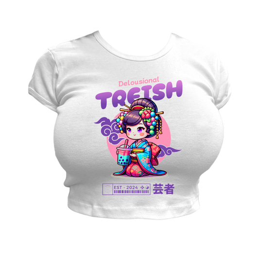 TREISH BABY TEE - WHITE